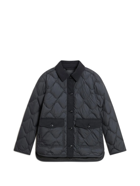 Geaca Oversize Woolrich neagra din polyester