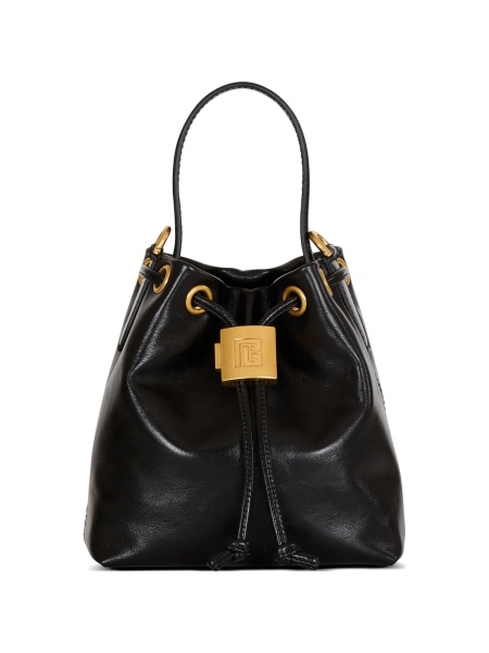 Geanta de mana Balmain neagra din piele