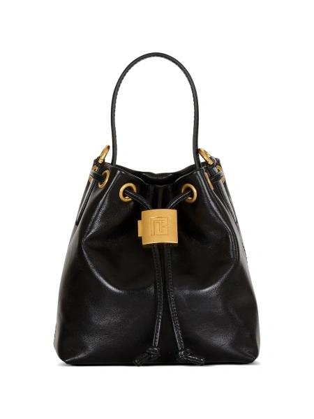 Geanta de mana Balmain neagra din piele