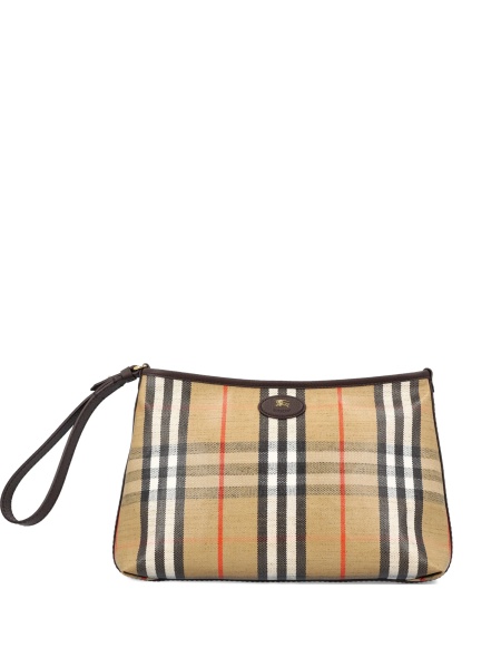 Geanta de mana Burberry neutra din bumbac si vascoza