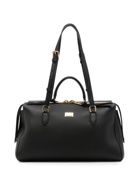 Geanta de mana Dolce & Gabbana neagra din piele si pvc