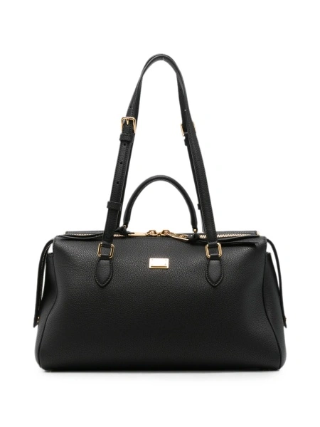 Geanta de mana Dolce & Gabbana neagra din piele si pvc