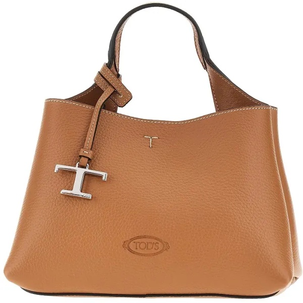 Geanta de mana Grained leather micro shopping bag