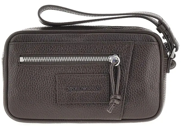Geanta de mana Grained leather pouch