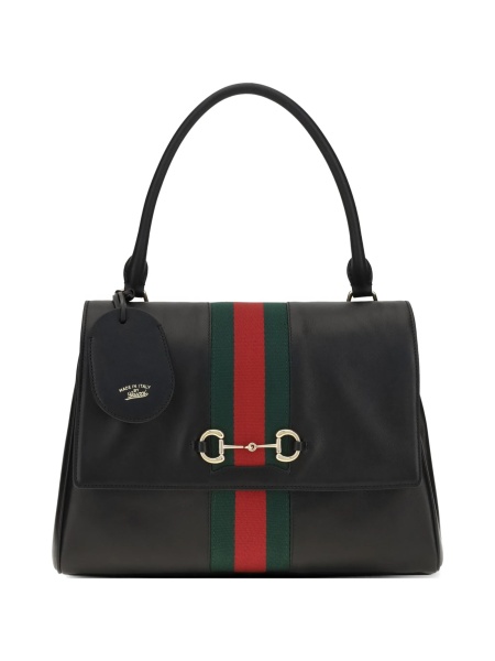 Geanta de mana Gucci Horsebit neagra din piele
