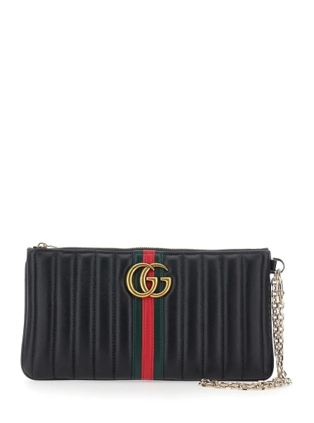 Geanta de mana Gucci 'Marmont' neagra