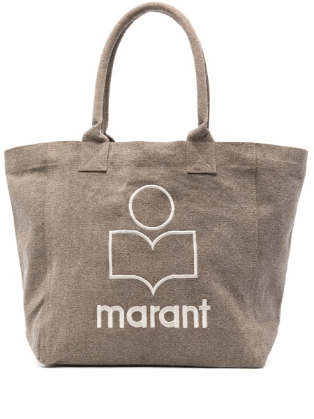 Geanta de mana Isabel Marant maro din bumbac
