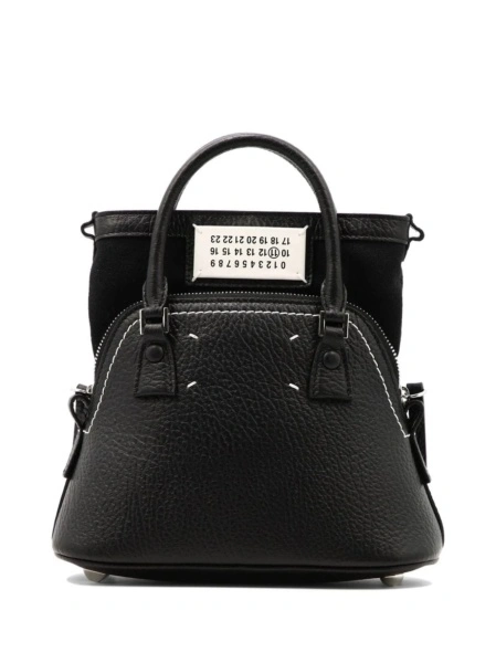 Geanta de mana Maison Margiela 5ac neagra din piele
