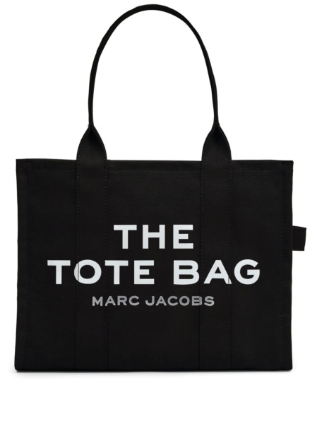 Geanta de mana Marc Jacobs neagra din bumbac si polietilena