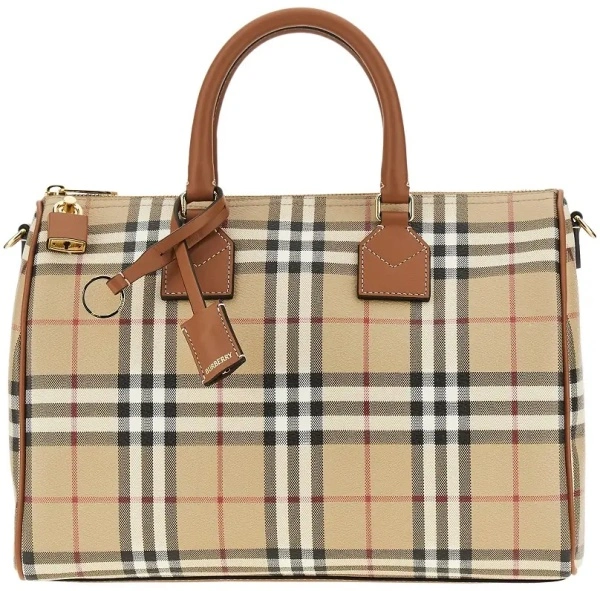 Geanta de mana Medium Check bowling bag