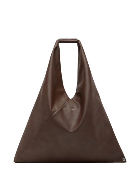 Geanta de mana MM6 Maison Margiela maro din poliuretan