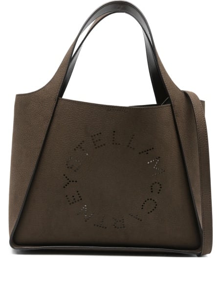 Geanta de mana Stella McCartney maro din polyester