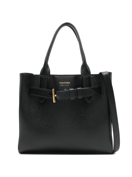 Geanta de mana Tom Ford neagra din alama si piele
