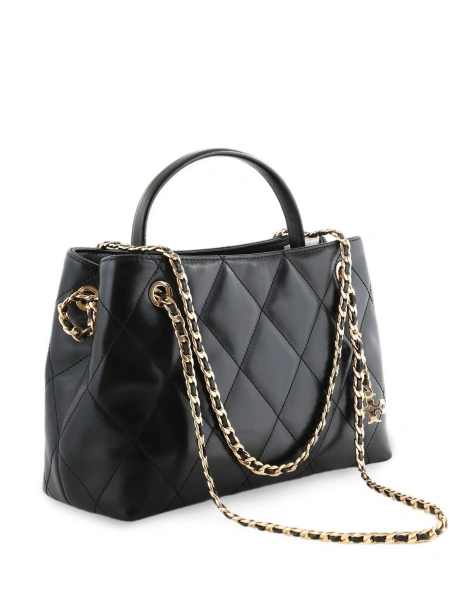 Geanta de mana Tory Burch fleming neagra din piele