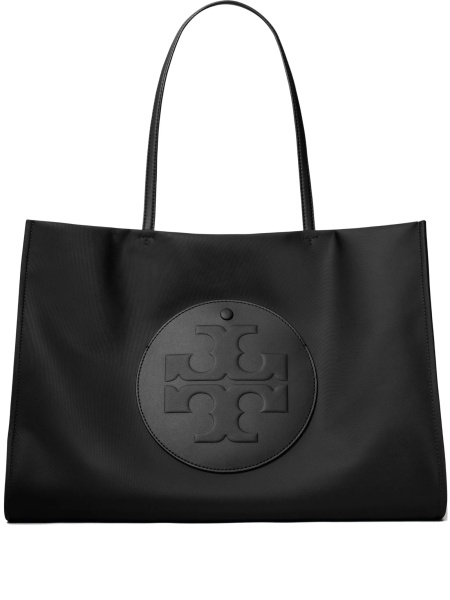 Geanta de mana Tory Burch neagra din poliuretan si nylon