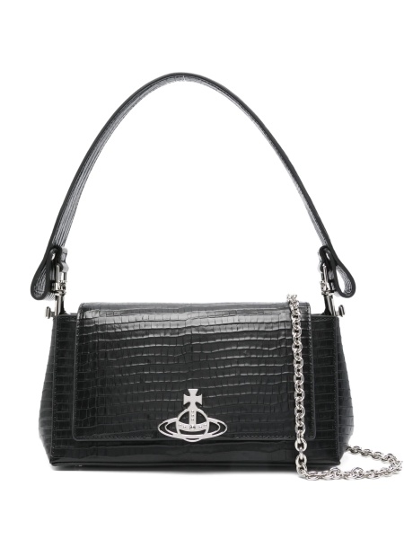 Geanta de mana Vivienne Westwood neagra din piele
