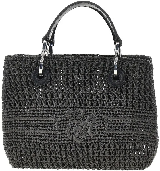 Geanta de mana Woven raffia small MyEA Bag