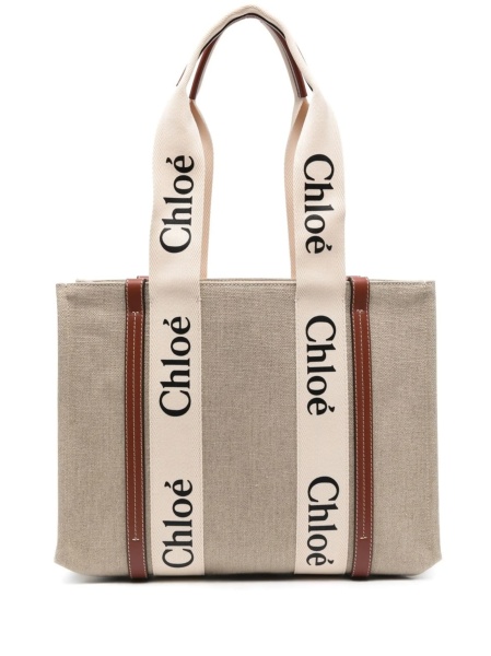 Geanta de plaja Chloe neutra din polyester si in
