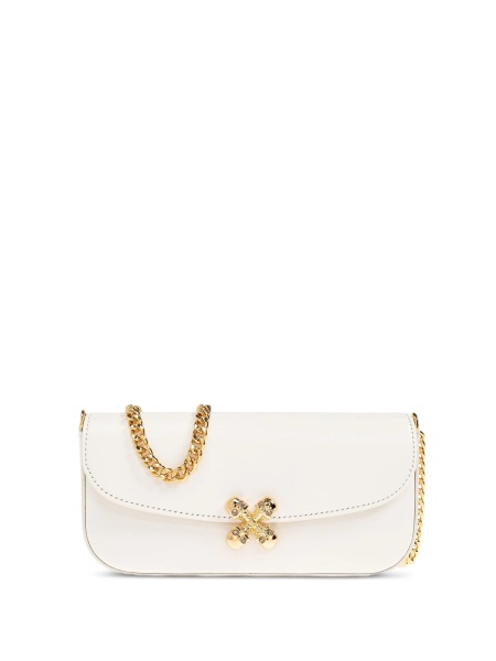 Geanta de umar Alexander McQueen alba din piele