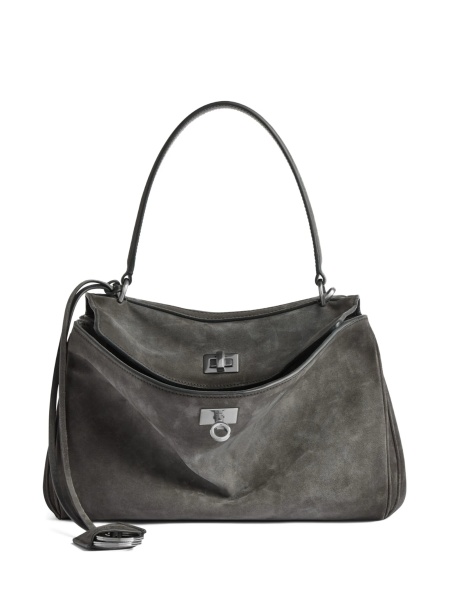 Geanta de umar Balenciaga gri din piele