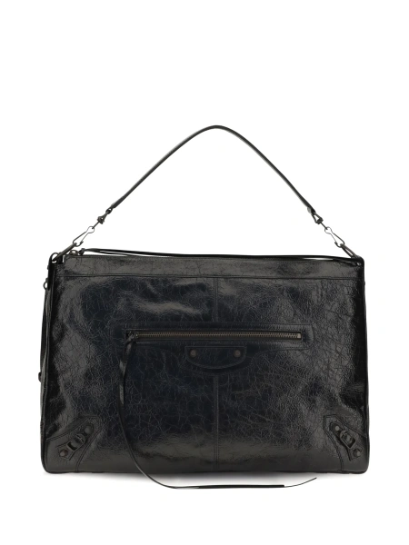 Geanta de umar Balenciaga neagra din piele