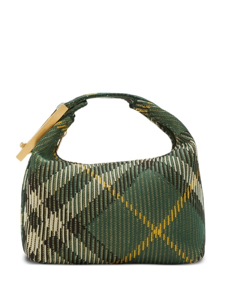 Geanta de umar Burberry verde din poliamida