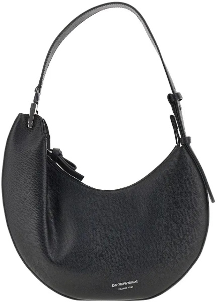 Geanta de umar 'Emporio Armani 1981' grain leather hobo bag