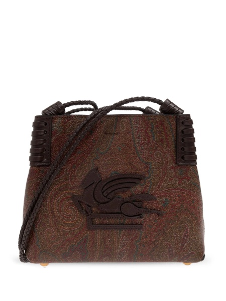 Geanta de umar ETRO maro din material textil