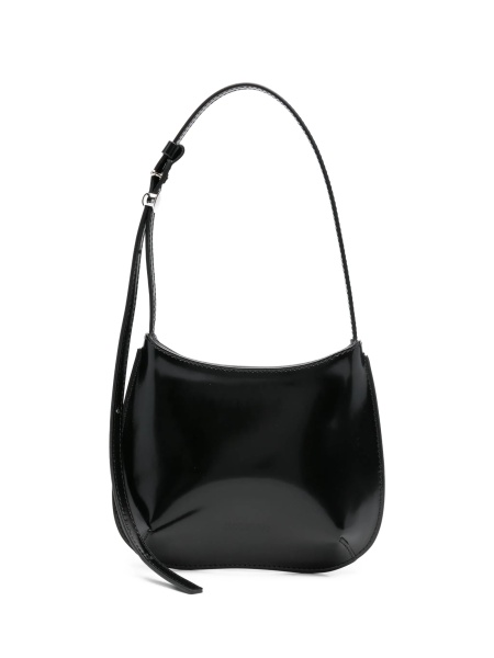 Geanta de umar JACQUEMUS Bisou neagra din piele