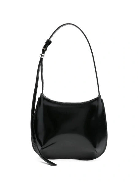 Geanta de umar JACQUEMUS Bisou neagra din piele