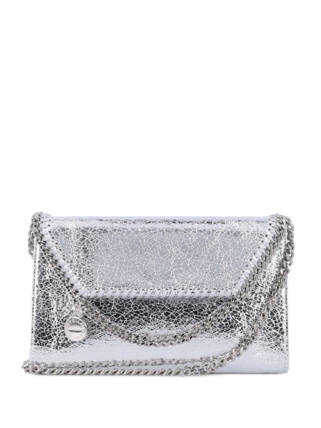 Geanta de umar Stella McCartney falabella argintie din polyester