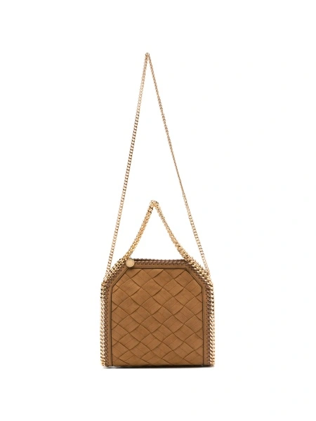 Geanta de umar Stella McCartney falabella maro din poliamida
