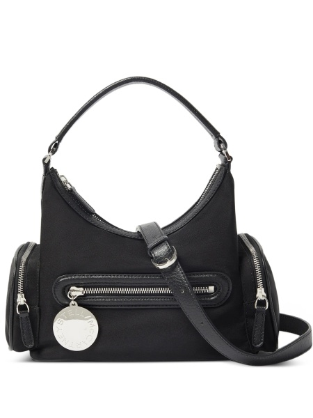 Geanta de umar Stella McCartney neagra din poliamida