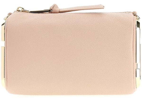 Geanta de umar 'The Snapshot' grained leather shoulder bag