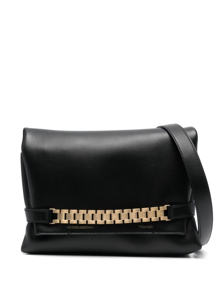 Geanta de umar Victoria Beckham neagra din piele