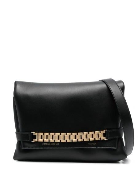 Geanta de umar Victoria Beckham neagra din piele