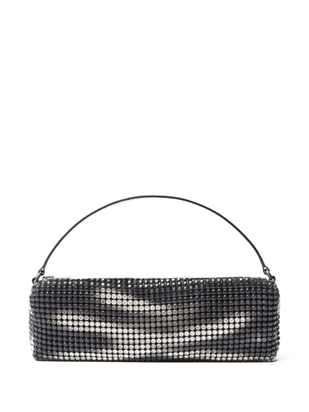 Geanta mini Alexander Wang neagra din piele si sticla