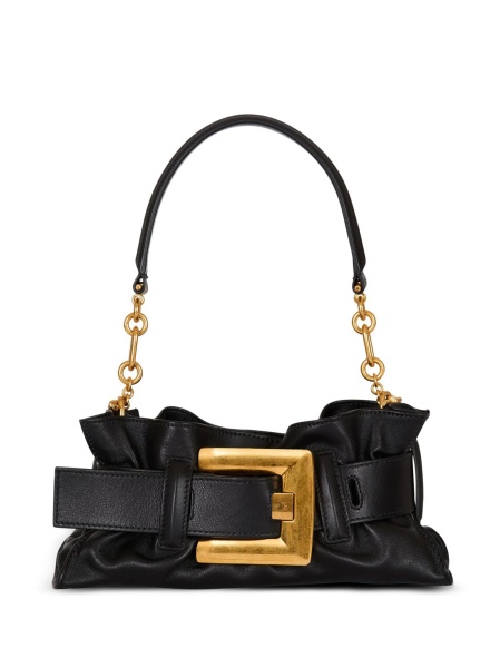 Geanta plic Balmain neagra din piele