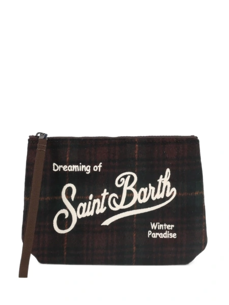 Geanta plic Mc2 Saint Barth neagra din polyester si cauciuc sintetic