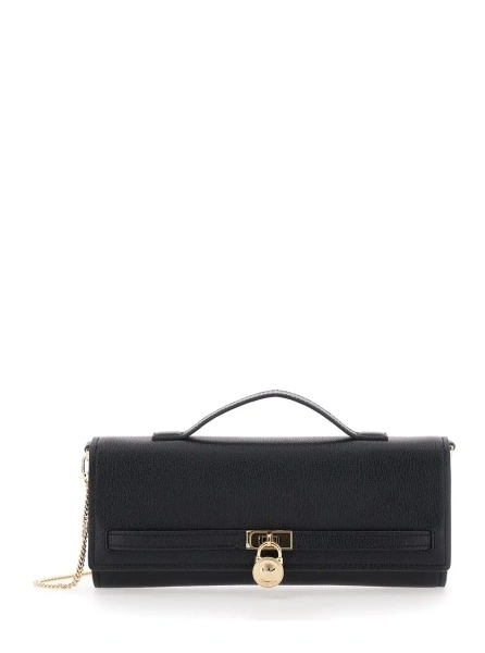 Geanta plic Michael Kors 'Hamilton' neagra din piele