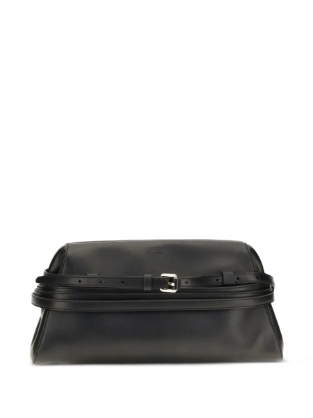 Geanta plic Moschino neagra din piele