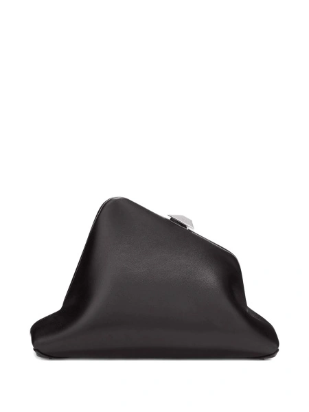Geanta plic THE ATTICO neagra din piele
