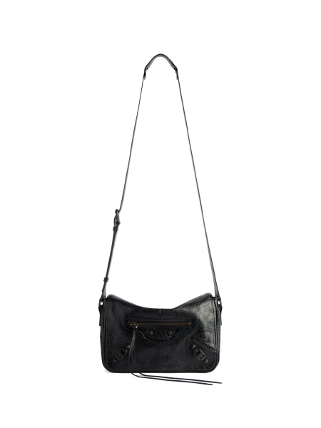 Geanta tip postas Balenciaga neagra din piele
