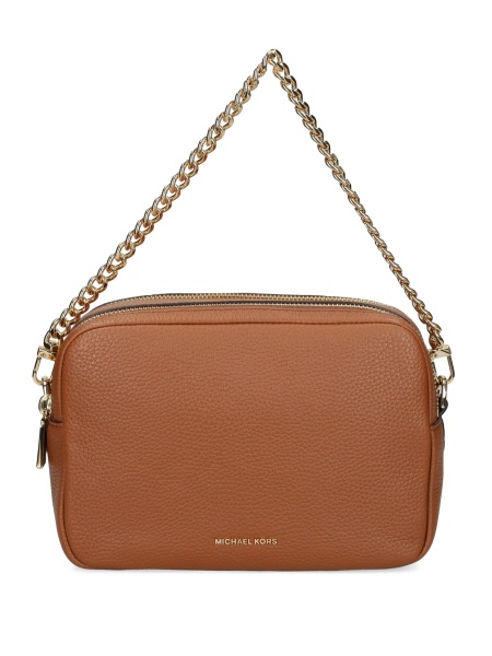 Geanta tip postas Michael Kors maro din bumbac si piele
