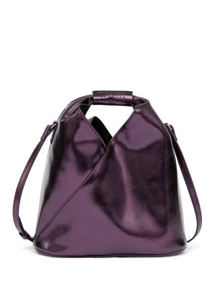 Geanta tip postas MM6 Maison Margiela violet din polyester si poliuretan