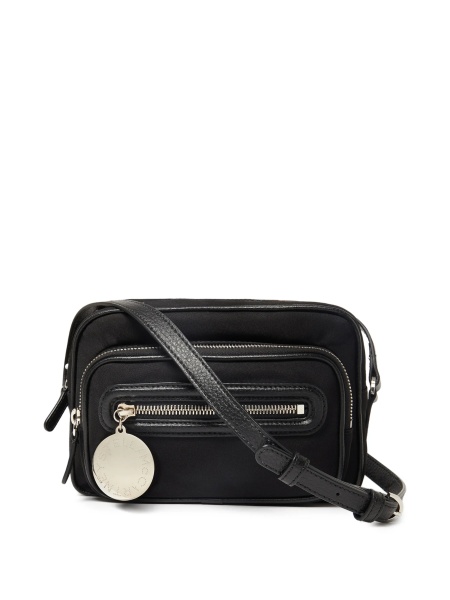Geanta tip postas Stella McCartney neagra din poliamida