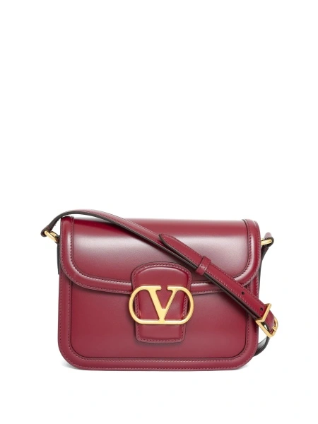Geanta tip postas Valentino Garavani rosie din piele