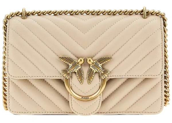Genti Chevron leather Mini Love One bag