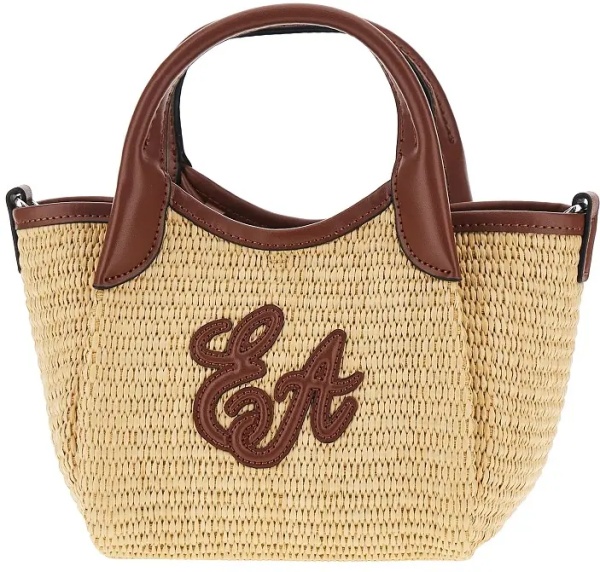 Genti Synthetic raffia mini shopping bag