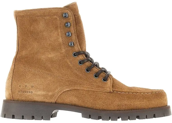 Ghete Suede leather laced boots